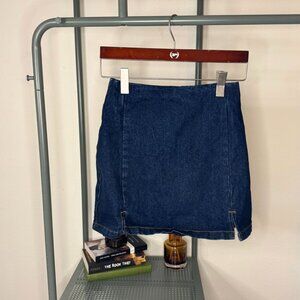 John Galt Jean Skirt